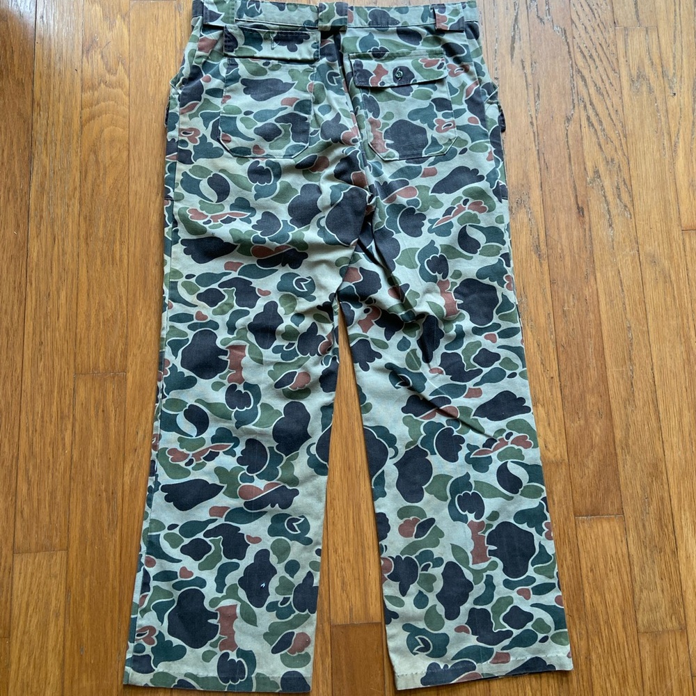 VINTAGE WALLS CAMO HUNTING PANTS SINGLE STITCH SIZE 42/30 GOOD CONDITION